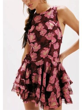 Free People - Raven Printed Mini Dress